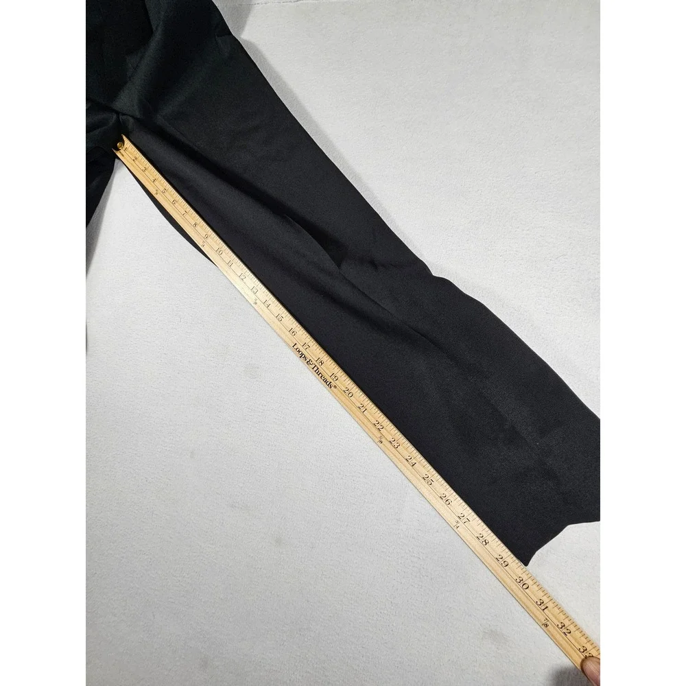 Nordstrom Savvy‎ Black 100% Wool High Waisted Tapered Pants Womens Size 6 USA